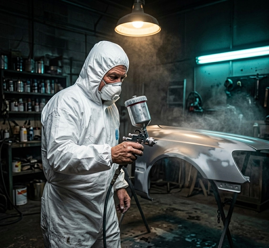 Microporous Disposable Coveralls — Attached Hood & Boots, Waterproof Protection |