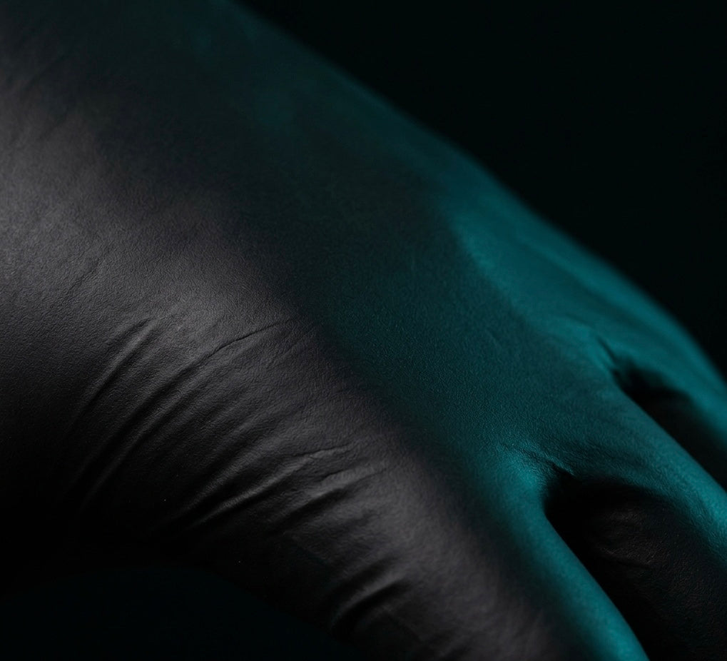 6 Mil Black Nitrile Exam Gloves — Powder-Free, FDA Compliant