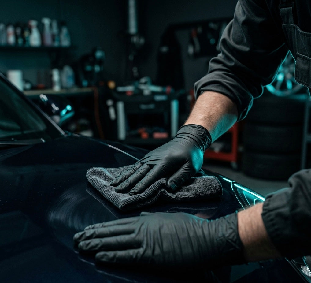 6 Mil Black Nitrile Exam Gloves — Powder-Free, FDA Compliant