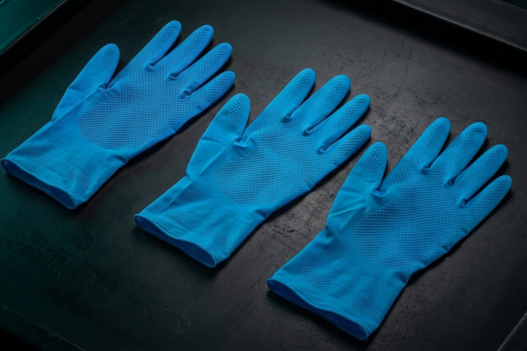 8 Mil Diamond Textured Long Cuff Nitrile Gloves — Heavy Duty Disposable | Free Shipping Bundles