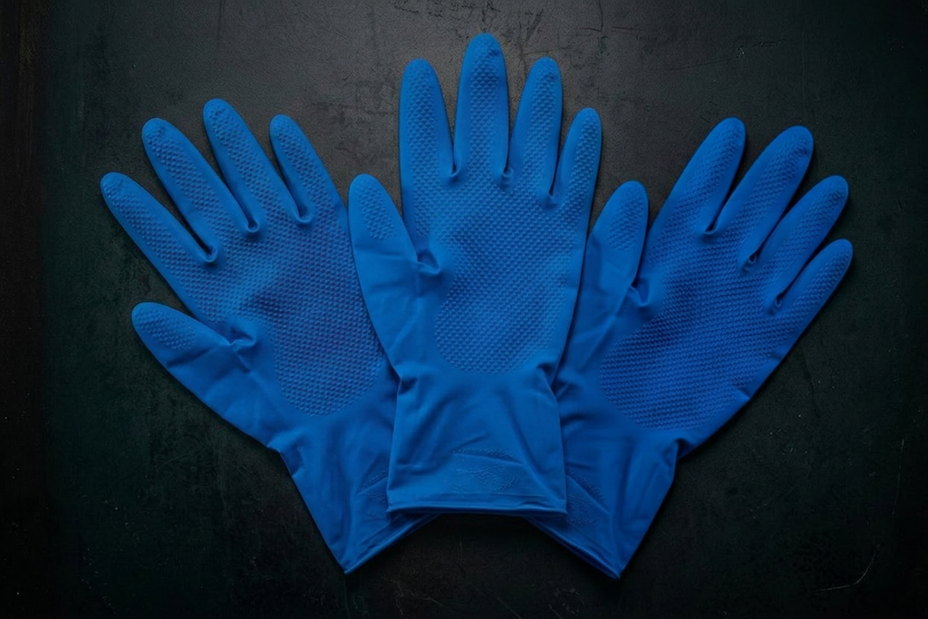 8 Mil Diamond Textured Long Cuff Nitrile Gloves — Heavy Duty Disposable | Free Shipping Bundles